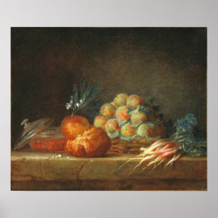 Vallayer-Coster - Stilleven met briochefruit Poster