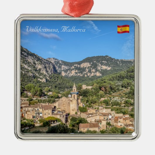 Valldemossa, oud dorp Mallorca, Spanje Metalen Ornament (Voorkant)