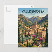 Valldemossa Oude Stad Spanje Briefkaart (Voorkant / Achterkant)