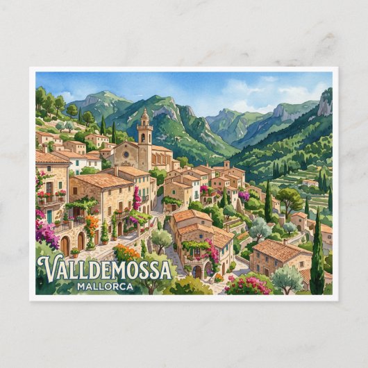 Valldemossa Spanje Briefkaart (Voorkant)