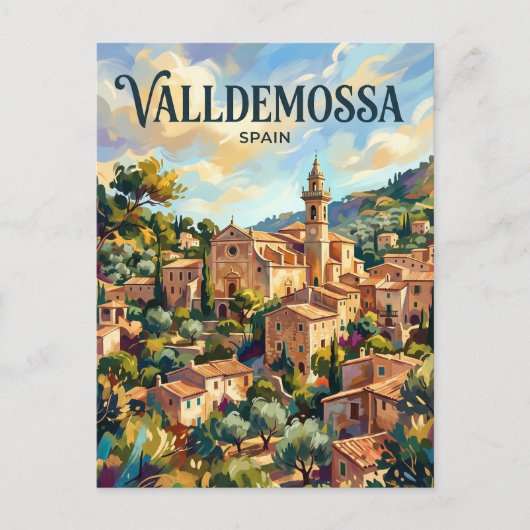 Valldemossa Spanje Briefkaart (Voorkant)
