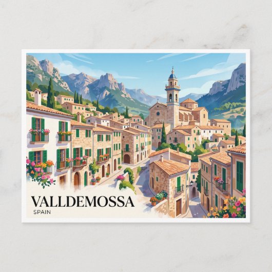 Valldemossa Spanje Briefkaart (Voorkant)