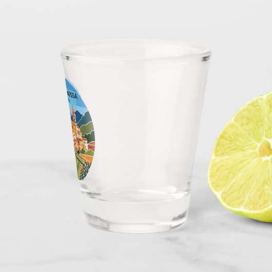 Valldemossa Spanje Shot Glas (Rechts)