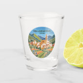 Valldemossa Spanje Shot Glas (Voorkant)