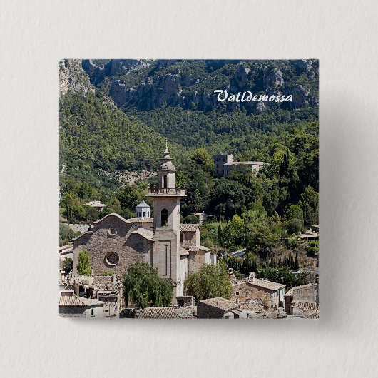 Valldemossa Vierkante Button 5,1 Cm (Voorkant)