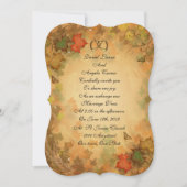 Valle bladeren bruiloft Uitnodiging (Voorkant)