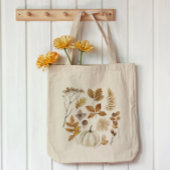 Valle bladeren en pompoen grote tote bag