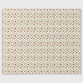 Valle bladeren, herfstafdrukken cadeaupapier (Vlak)