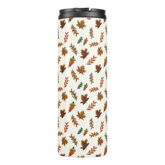 Valle bladeren, herfstafdrukken thermosbeker (Achterkant)