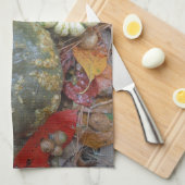 Valle bladeren Pompoenen en pompoenen Theedoek (Quarter Fold)