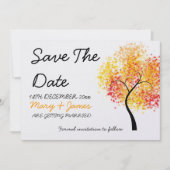 Valle bruiloft Zwirly Boom "Save the Date" Save The Date (Voorkant)