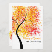 Valle bruiloft Zwirly Boom "Save the Date" Save The Date (Voorkant / Achterkant)