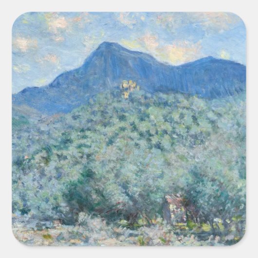 Valle Buona, Near Bordighera (1884) Claude Monet Vierkante Sticker (Voorkant)