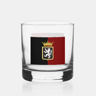 Valle d'Aosta vlag-embleem (Italiaanse regio) Whisky Glas