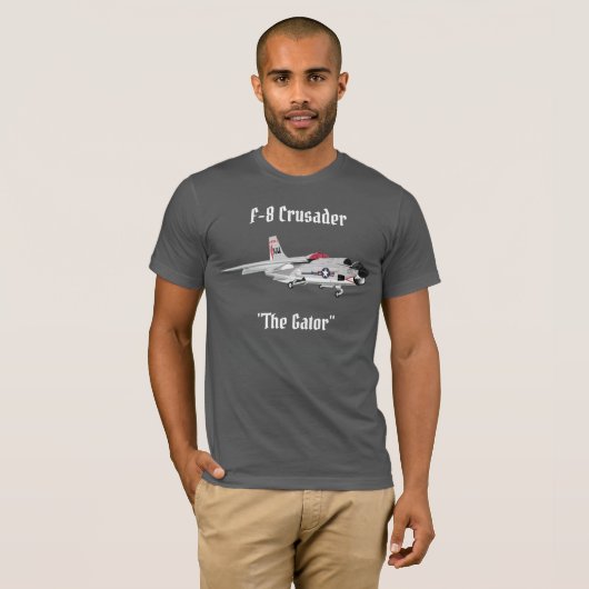 Valle F-8 Crusader T-Shirt (Voorkant volledig)
