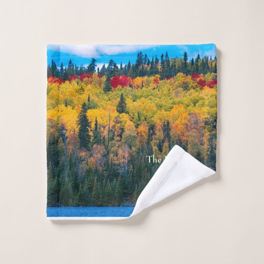 Valle kleuren De schoonheid van de Herfst Bad Handdoek (Wasdoekje)