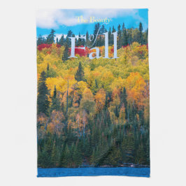 Valle kleuren De schoonheid van de Herfst Theedoek