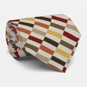 Valle kleuren geometrische blokken stropdas (Opgerold)