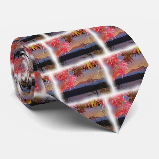 Valle kleuren op het Hood Canal Stropdas (Opgerold)