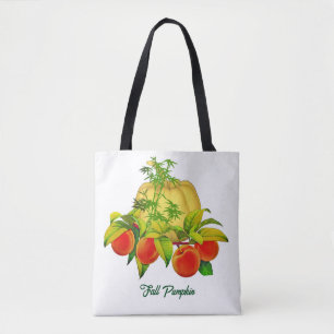 Valle kleuren Pumpkin Red Apple Trendy Shopping Ta Tote Bag
