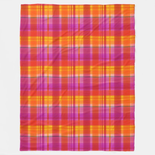 Valle kleuren spelden fleece deken (Voorkant)