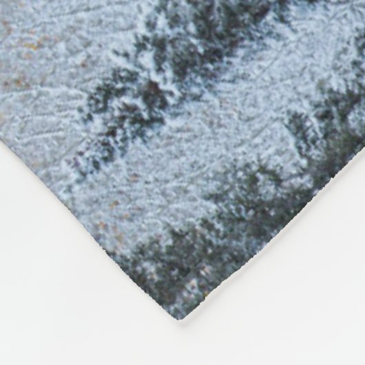 Valle kleuren van espennen en vers sneeuwbalpas fleece deken (Hoek)