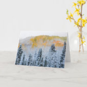 Valle kleuren van espennen en vers sneeuwbalpas kaart (Gele Bloem)