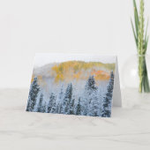 Valle kleuren van espennen en vers sneeuwbalpas kaart (Voorkant)