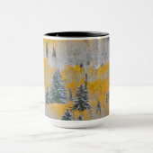 Valle kleuren van espennen en vers sneeuwbalpas mok (Midden)