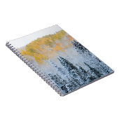 Valle kleuren van espennen en vers sneeuwbalpas notitieboek (Rechterzijde)