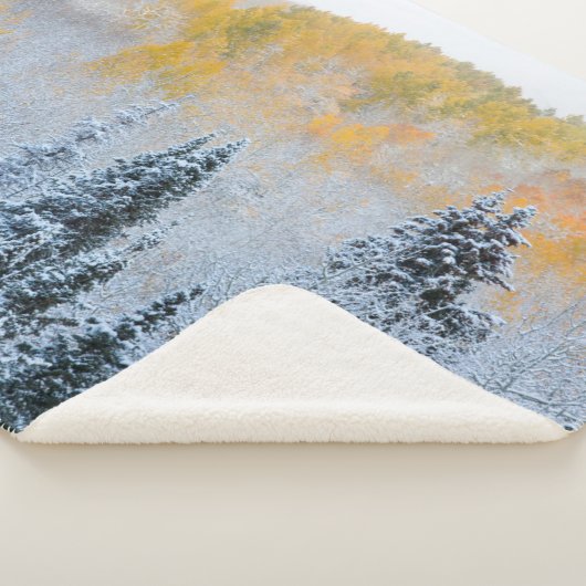 Valle kleuren van espennen en vers sneeuwbalpas sherpa deken (3/4)