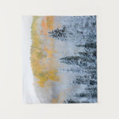 Valle kleuren van espennen en vers sneeuwbalpas wandkleed (Voorkant)