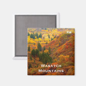 Valle kleuren, Wasatch Mountains, Noord-Utah Magneet (Voorkant / Achterkant)