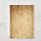 Valle trouwuitnodiging met bladeren en pompoenen kaart (Achterkant)