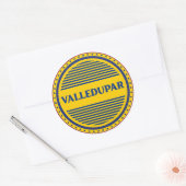 Valledupar Stadstrots Embleem – Colombiaanse ident Ronde Sticker (Envelop)
