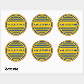 Valledupar Stadstrots Embleem – Colombiaanse ident Ronde Sticker (Vel)