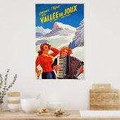 Vallee De Joux Zwitserland  reizen Zwitserland Poster (Keuken)