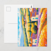 "Vallée Florale" Breed landschap Provence Briefkaart (Voorkant / Achterkant)