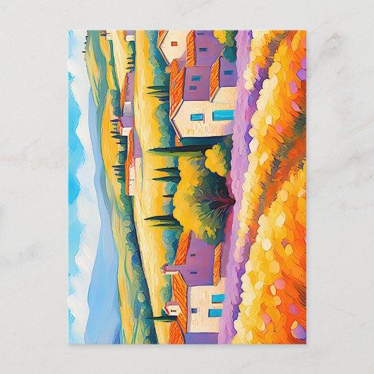 "Vallée Florale" Breed landschap Provence Briefkaart (Voorkant)