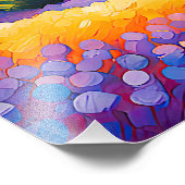 "Vallée Florale" Breed landschap Provence Foto Afdruk (Hoek)