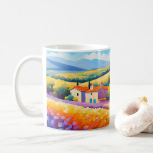 "Vallée Florale" Breed landschap Provence Koffiemok