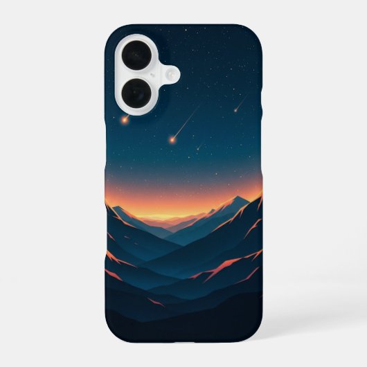 Vallée Rétro van de Vallende Sterren iPhone 16 Hoesje (Achterkant)