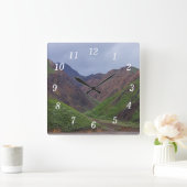 Vallei Bij De Toklat-rivier Van Denali Wandklok (Huis)