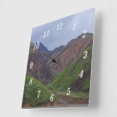 Vallei Bij De Toklat-rivier Van Denali Wandklok (Hoek)