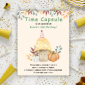 Vallei cute paddenstoel Tijdcapsule 1e verjaardag Poster
