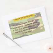 Vallei des doods rechthoekige sticker (Envelop)