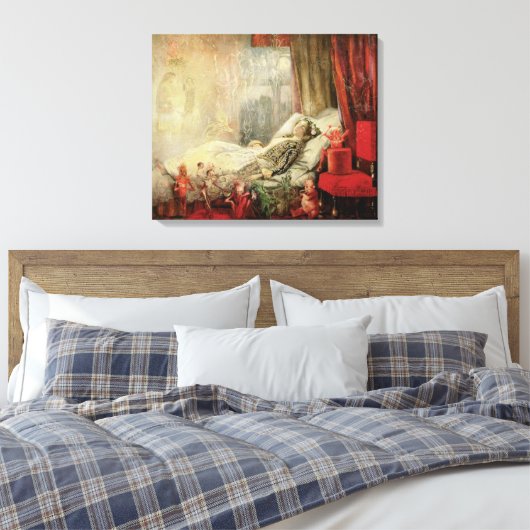 vallei, dingetjes waar dromen van gemaakt zijn canvas afdruk (Insitu (Slaapkamer))