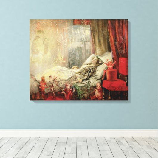 vallei, dingetjes waar dromen van gemaakt zijn canvas afdruk (Insitu (Houten vloer))