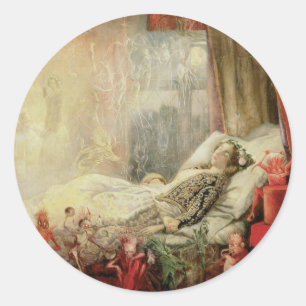 vallei, dingetjes waar dromen van gemaakt zijn ronde sticker