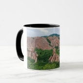 Vallei en rotsformaties bij Roxborough Mok (Voorkant links)